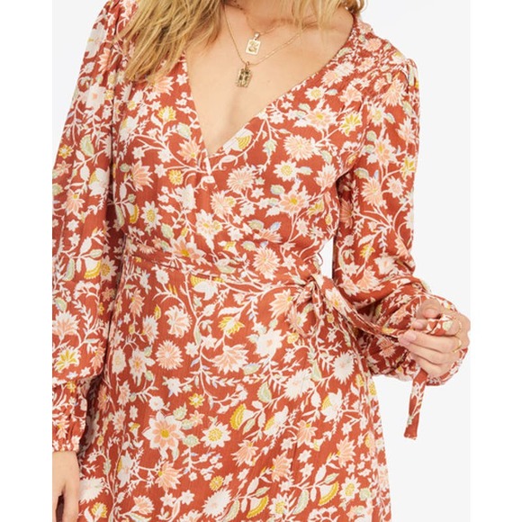 Billabong Spring Romance Tropical Floral Mini Dress - Picture 2 of 12